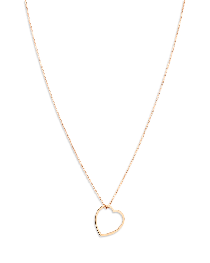 Repossi 18K Rose Gold Antifer Heart Long Pendant Necklace, 23.5