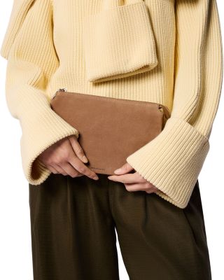 Elita Suede Pouch Clutch