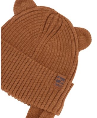  Unisex Logo Patch Ribbed Knit Hat - Baby