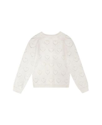 Girls' Pointelle Knit Long Sleeve Cardigan - Baby