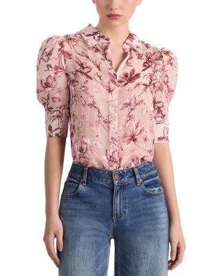 Willa Scrunched Puff Sleeve Blouse