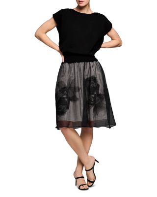 Embroidered Mesh Skirt