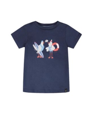Boys' Organic Cotton Seagull Graphic Short Sleeve T-Shirt - Little Kid