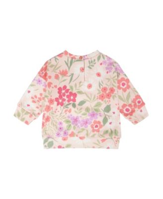 Girls' French Terry Flowers Sweatshirt - Little Kid