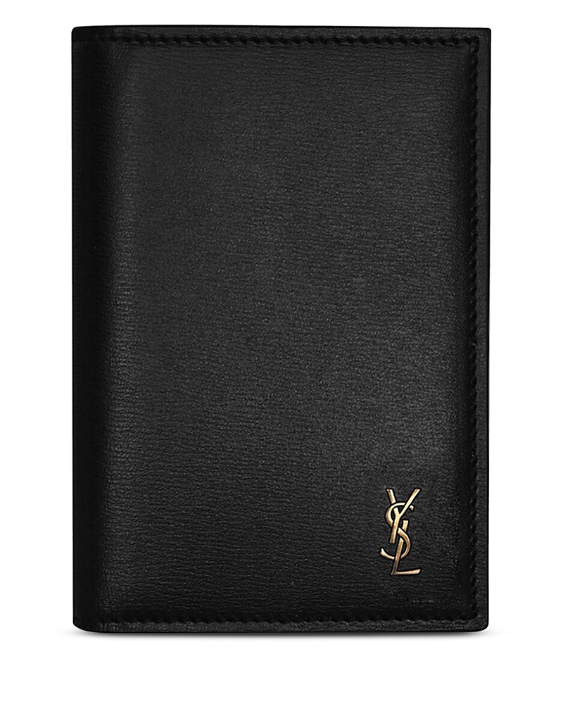 Saint Laurent Tiny Cassandre Credit Card Wallet