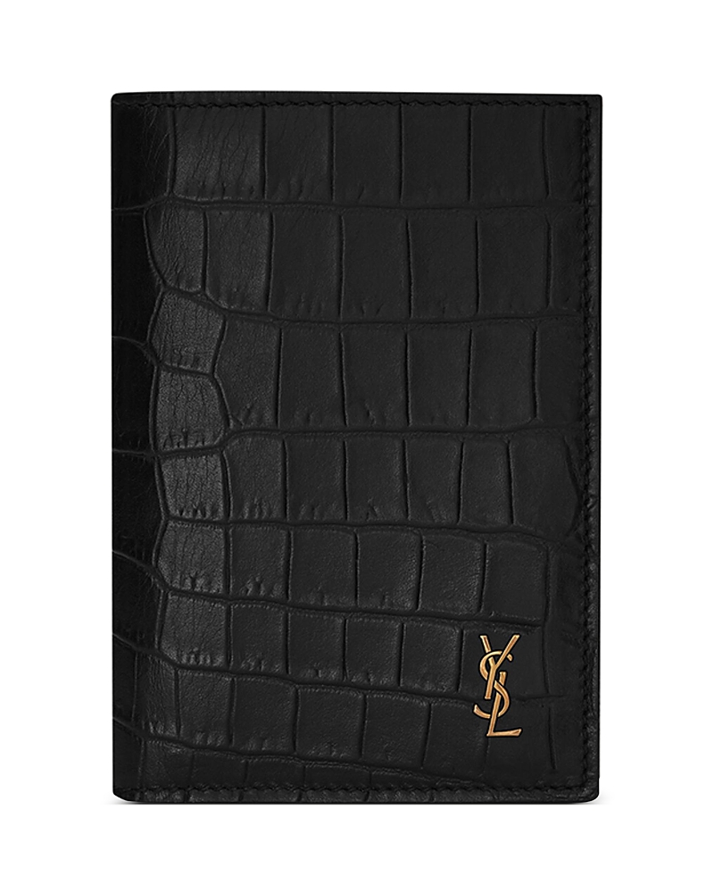 Saint Laurent Tiny Cassandre Credit Card Wallet · OS