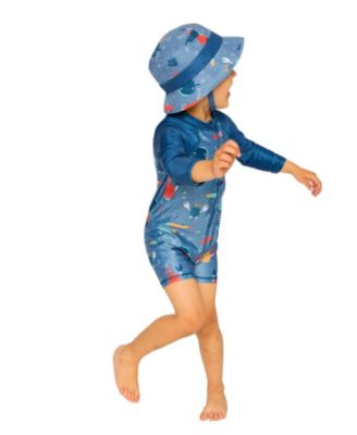  Boys' Wide Brim Marine Animal Beach Hat - Little Kid
