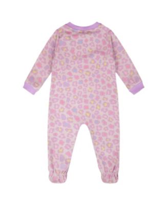  Girls' Organic Cotton Animal Print One-Piece Pyjama - Baby