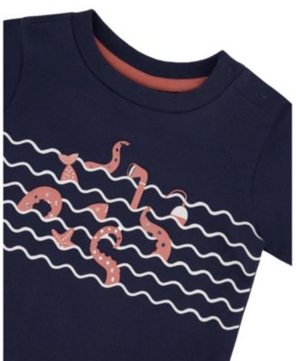 Boys' Organic Cotton T-Shirt and Stripes Short Set - Baby