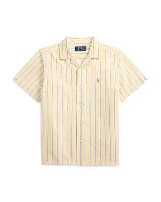 Boys' Striped Cotton Oxford Camp Shirt - Little Kid