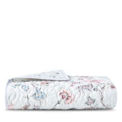 Tropical Floral Cotton Coverlet and Sham Set, King - Exclusive