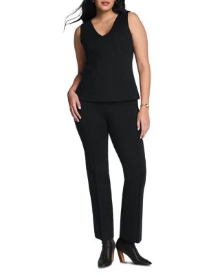 PerfectFit Ponte Pintuck Kick Flare Pants