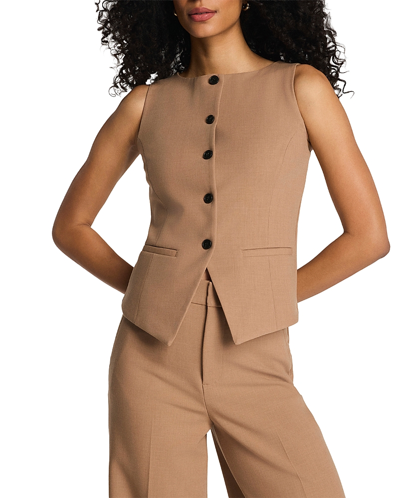 Spanx Wellsuited Tailored Button Down Vest In Neutral