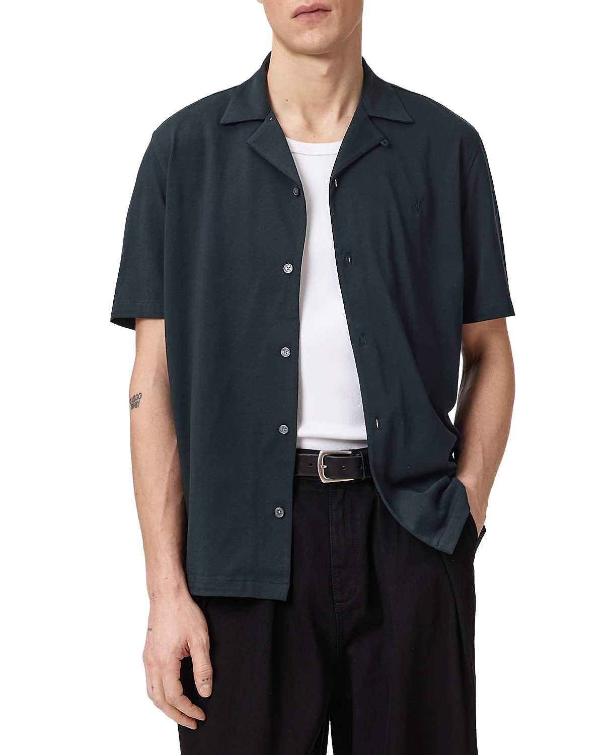 Allsaints Hudson Short Sleeve Button Down Shirt