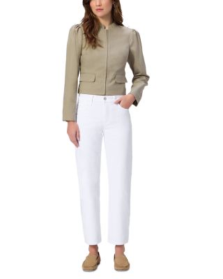 Mason Mid Rise Straight Jeans in Crisp White