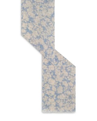 Dalia Floral Printed Linen Scarf