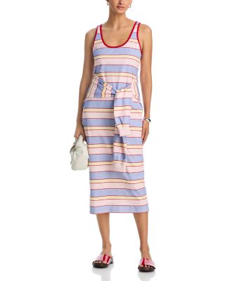 Multi Stripe Tank Midi Dress - Exclusive