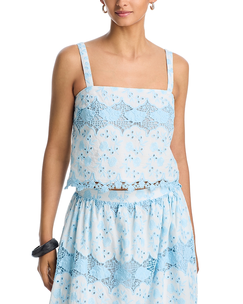 Aqua Embroidered Top - Exclusive
