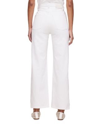 Karmine Refined Wide Leg SculptSystem High Rise Jeans in White