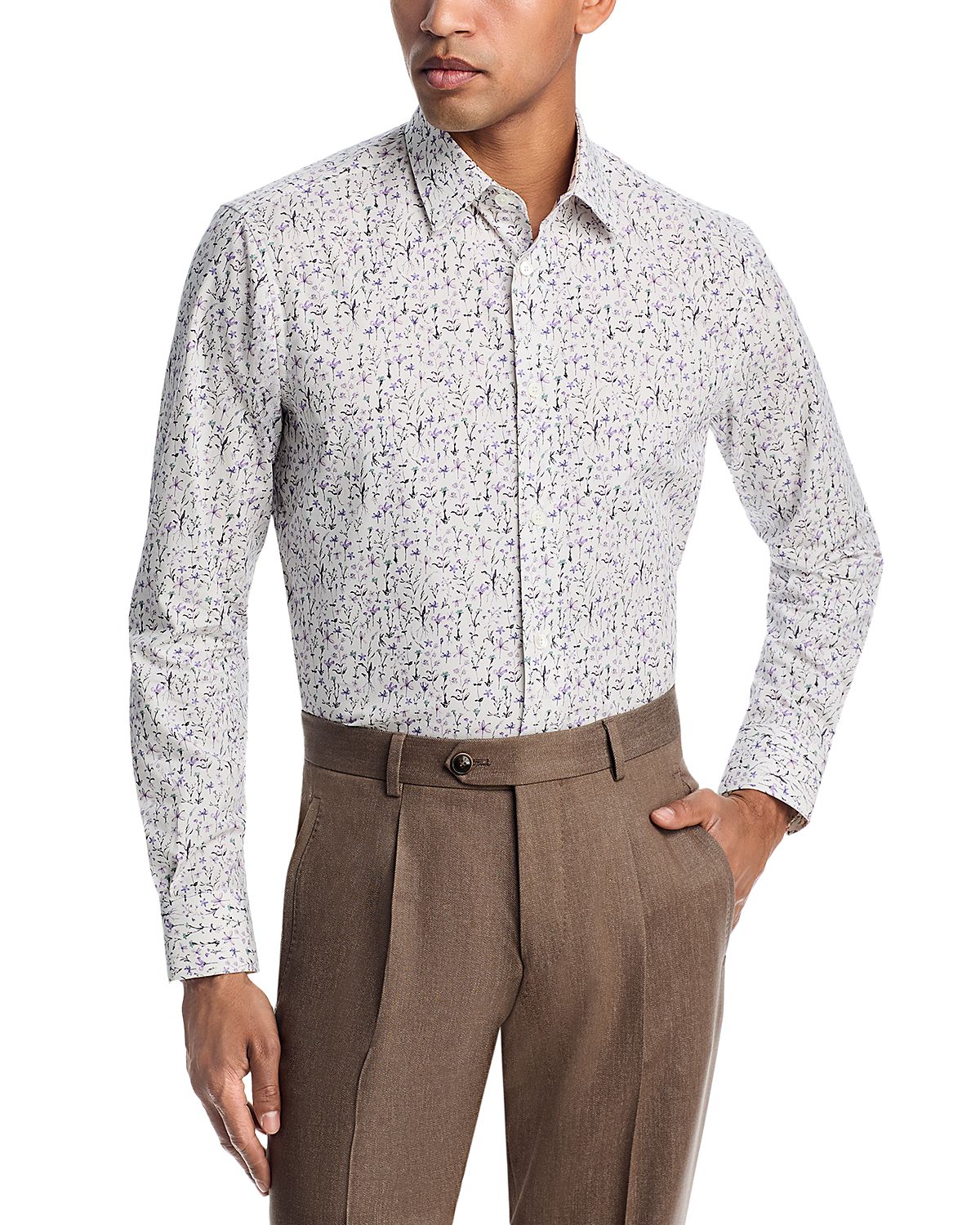 Paul Smith Tailored Fit Garden Print Shirt
