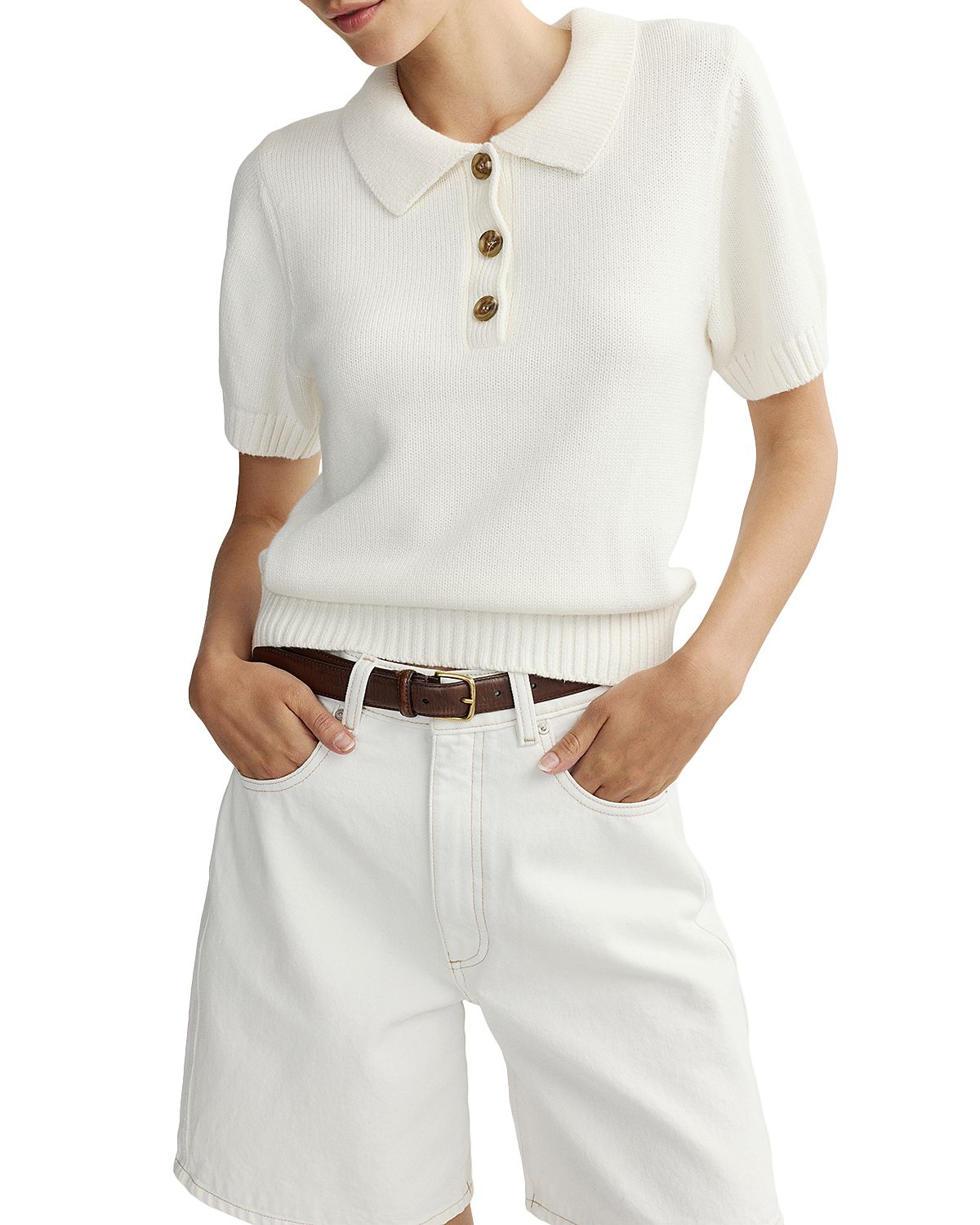 DL1961 May Polo Short Sleeve Top