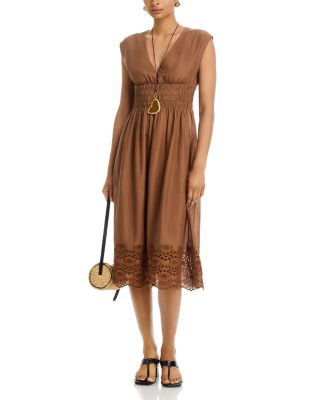 Roxanne Embroidered Hem Dress