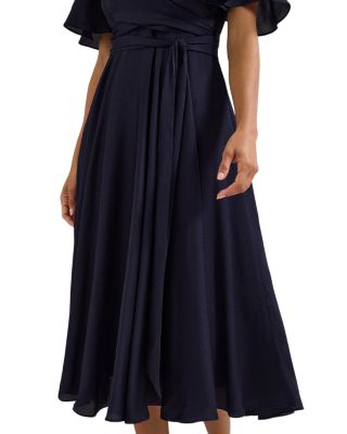 Abbie Textured Wrap Dress