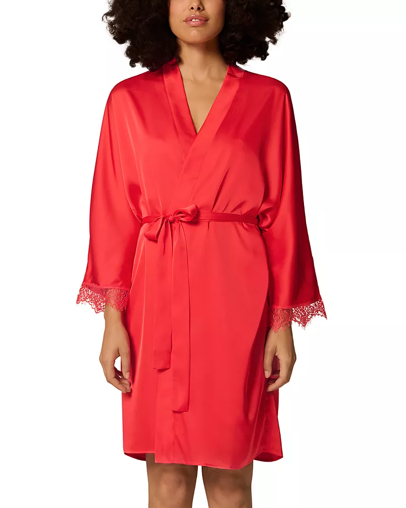 Simone Perele Satin Secrets Kimono Robe