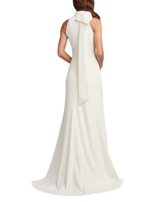 Sims Shoulder Bow Halter Gown