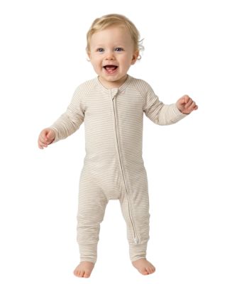  Boys' Oatmeal Stripe Bamboo Sleeper - Baby