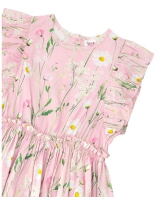  Girls' Viscose Flowers Sleeveless Dress - Little Kid