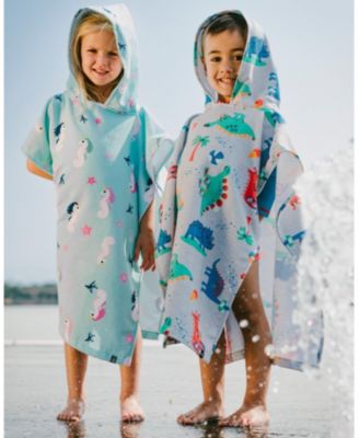  Girls' Hooded Seahorse Beach Towel - Big Kid