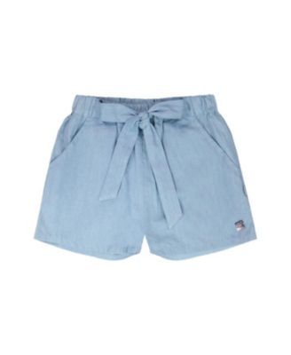 Girls' Relaxed Fit Chambray Shorts - Little Kid