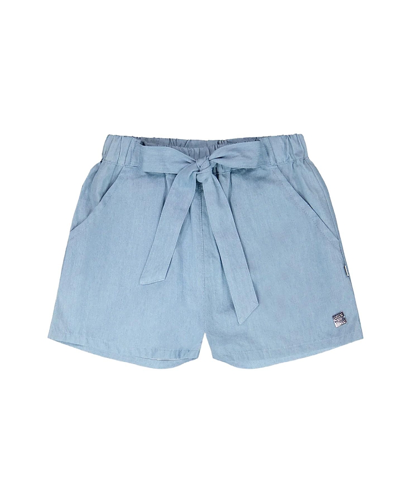 Deux par Deux Girls' Relaxed Fit Chambray Shorts - Little Kid