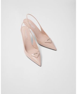  Women's Brushed Leather Slingback Pumps