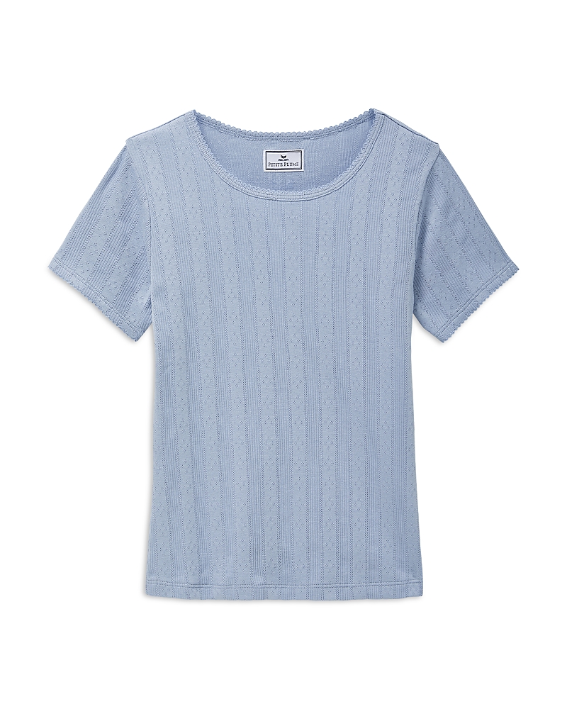 Petite Plume Pointelle Knit Tee