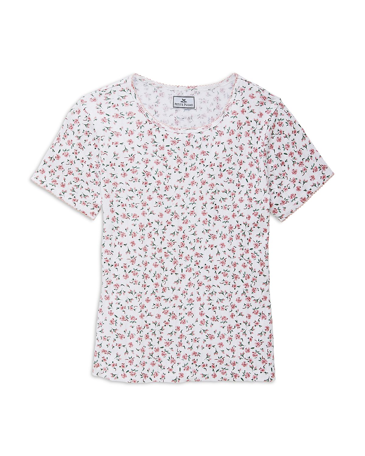 Petite Plume Pointelle Knit Tee