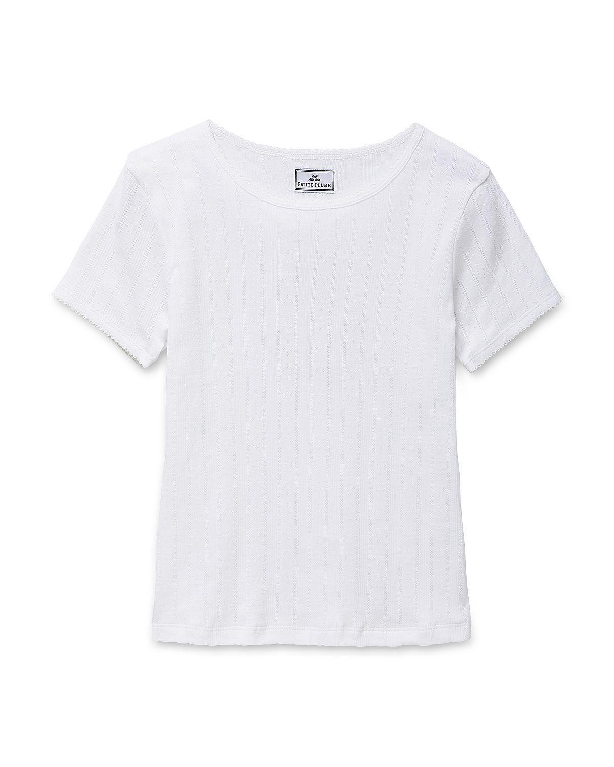 Petite Plume Pointelle Knit Tee