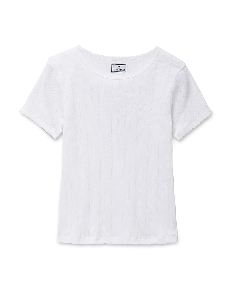 Petite Plume Pointelle Knit Tee