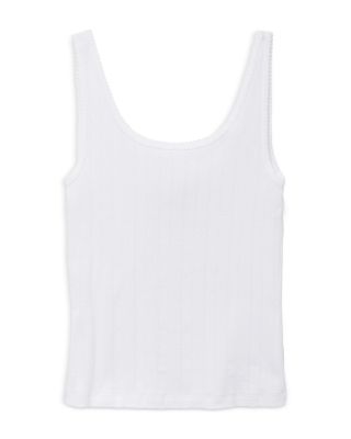 Pointelle Knit Tank Top