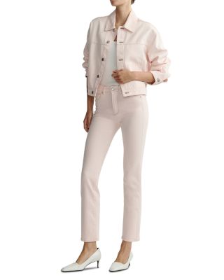 Mara Straight Mid Rise Instasculpt™ Ankle Jeans in Ballet