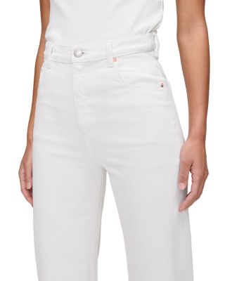 Karmine Refined Wide Leg SculptSystem High Rise Jeans in White