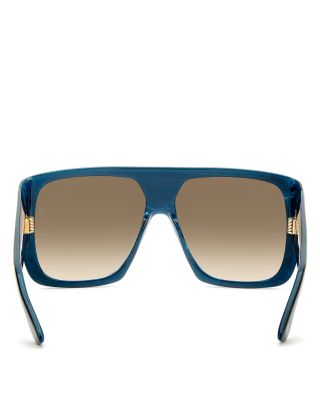 Square Flat Top Sunglasses, 60mm