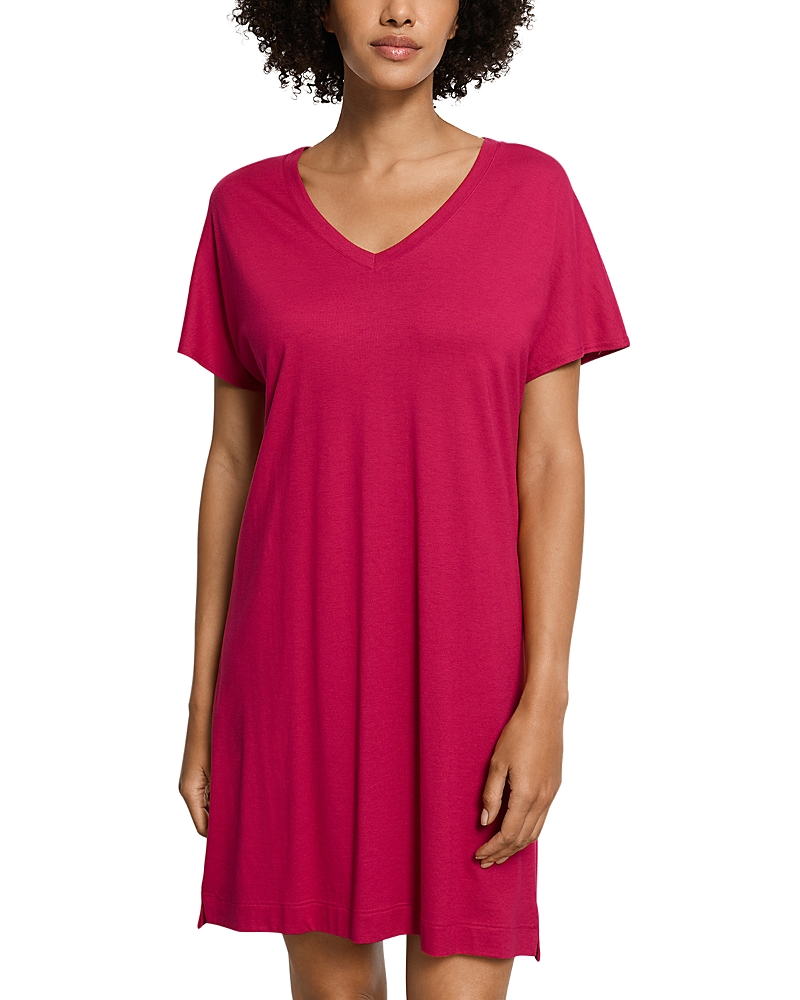Hanro Sleep & Lounge Cotton V Neck Nightgown