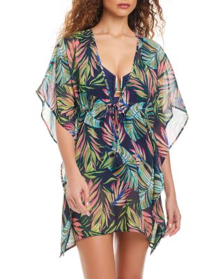 V Neck Caftan Swim Cover-Up