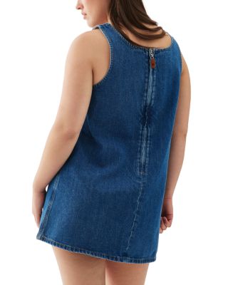 Med Wash Mini Denim Dress