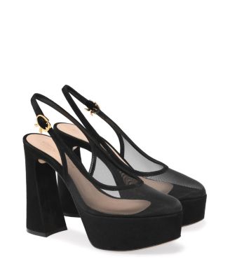 Women's Chopine Slingback Pumps