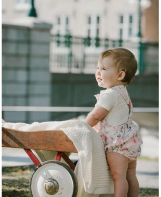 Girls' Organic Cotton Jersey Onesie and Printed Berries Muslin Overall Set - Baby