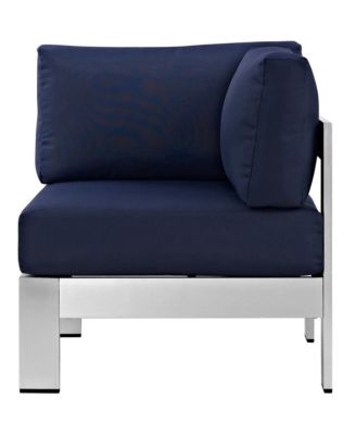  Shore Outdoor Patio Aluminum Corner Sofa
