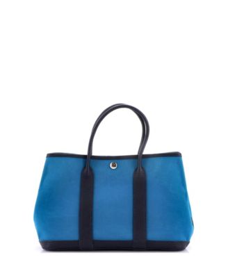 30 Garden Party Tote Toile and Leather